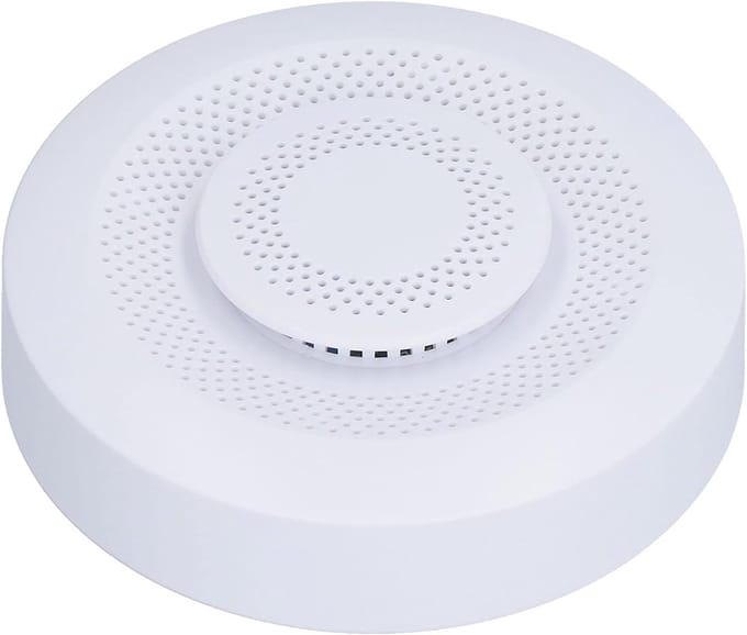 Slimme Luchtmeter - Luchtkwaliteit Sensor - Thuis Omgeving - Meet 5 Parameters - 10x10x5 cm - Wit