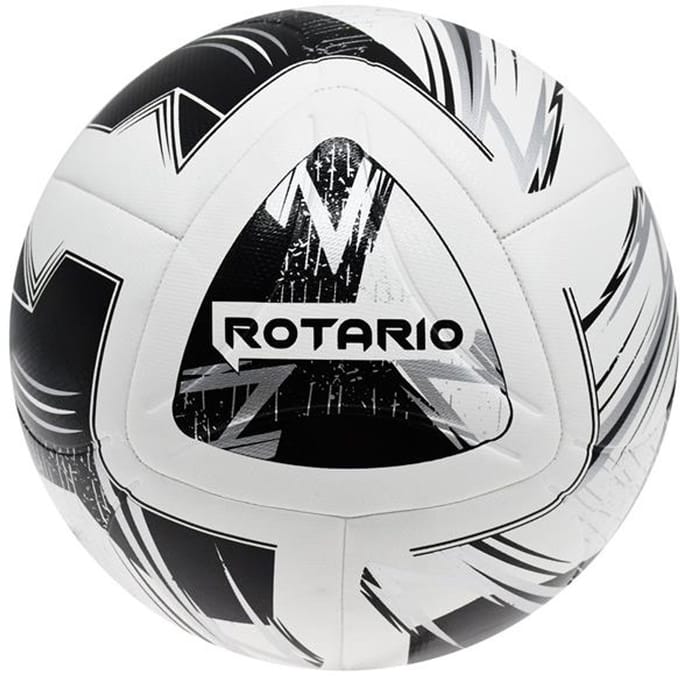 Precision voetbal FIFA Quality Rotario - maat 5 - zwart/wit/zilver