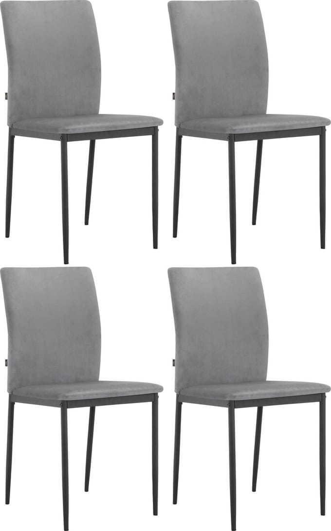 Pavia-Eetkamerstoel - 4 Pack - Antraciet
