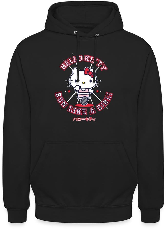Hello Kitty Run Like A Girl Hoodie Unisex