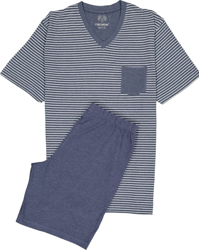 CECEBA LA Heren Shortama - Blauw/Wit