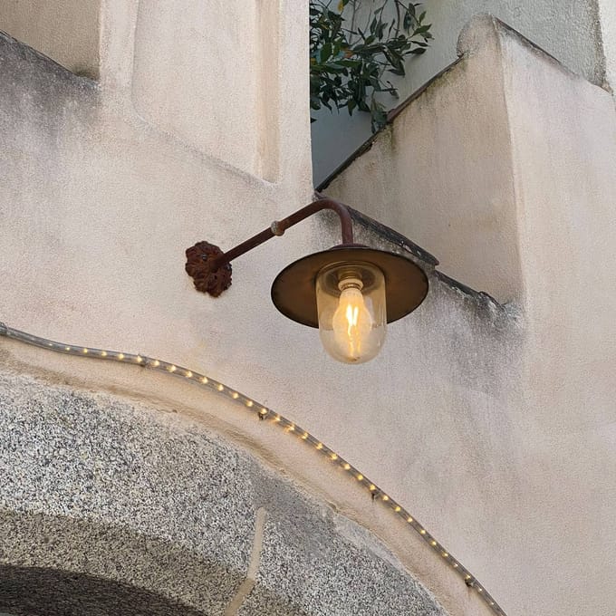 KS Verlichting Wandlamp - Roest - E27 - Industrieel - Gietijzer - Koper