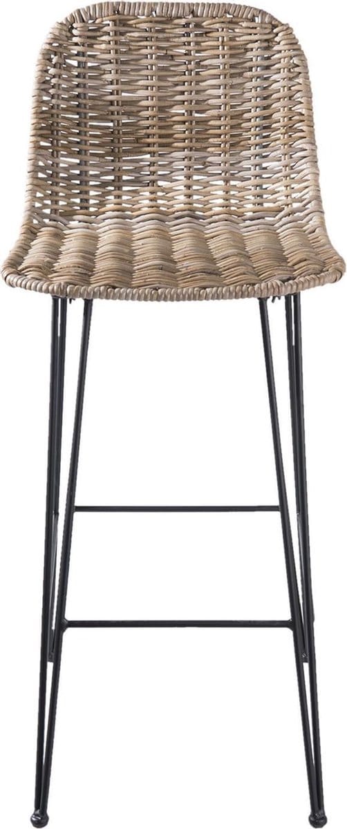 Clayre & Eef Barkruk 40x40x93 cm Bruin Rotan