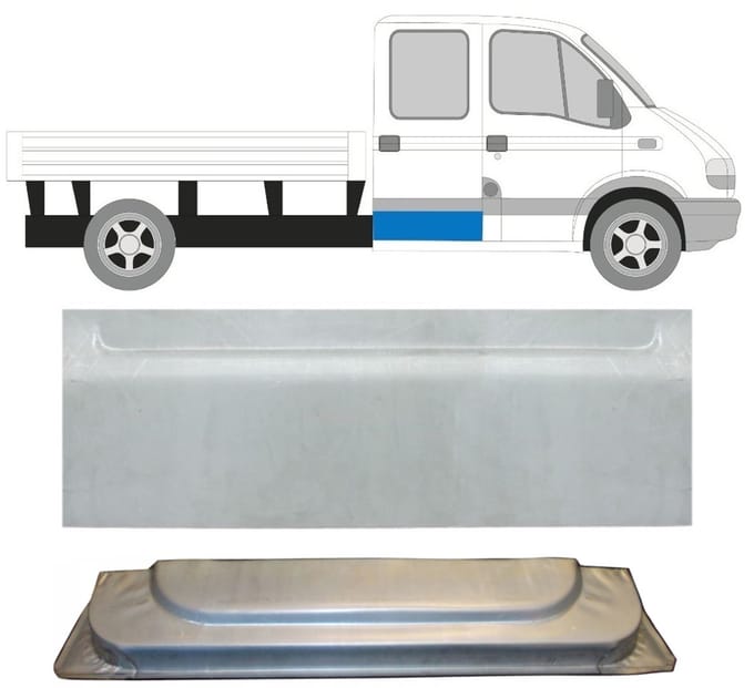 Reparatie plaatwerk achterste deuren voor Renault Master 1998-2010