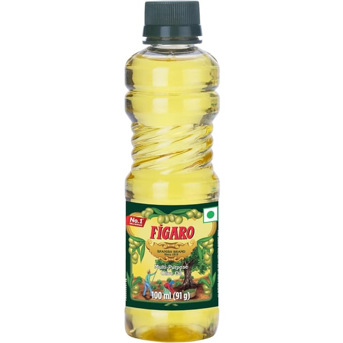 Fígaro Olijfolie 100ml Fles Pak van 1 Multifunctionele Pure Eetbare Olie Geïmporteerd uit Spanje beige
