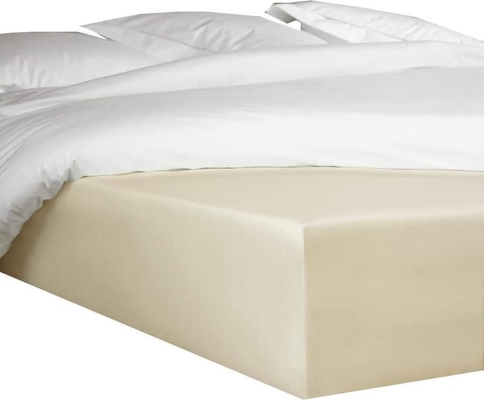 hoeslaken Bumblebee 70 x 200 cm h30 katoen lichtbruin