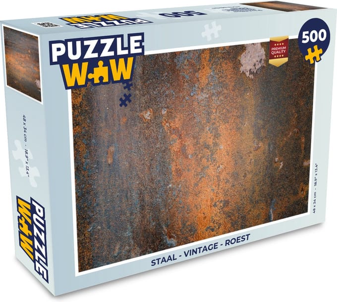 Puzzel Roest print - Vintage - Industrieel - Legpuzzel - Puzzel 500 stukjes