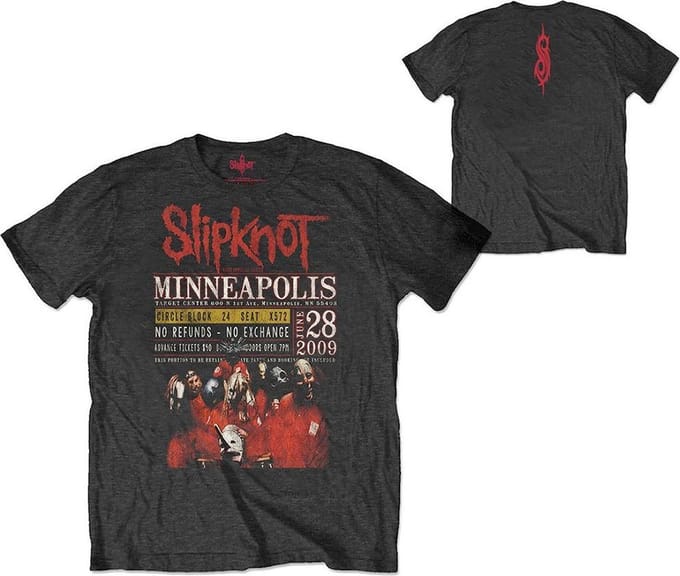 Slipknot - Minneapolis '09 Heren Tshirt - Eco - M - Zwart