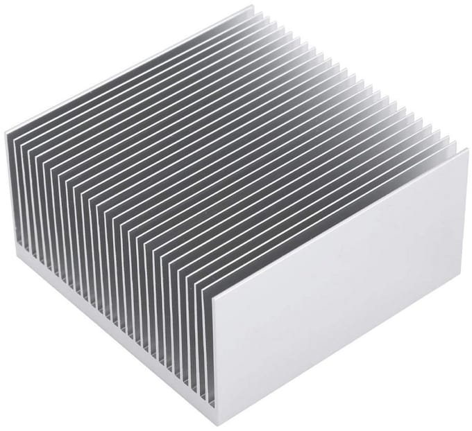 Grote Aluminium Koellichaam 27 Fin Radiator voor Hoge Vermogen Componenten