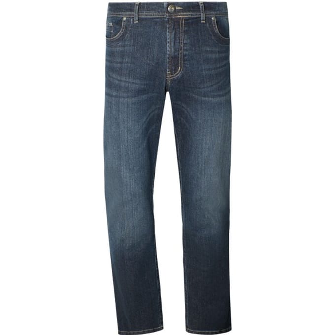Jan Vanderstorm herren Jeans Met Lage Taille - 80 - donkerblauw - Plus Size