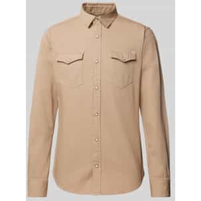 Slim fit vrijetijdsoverhemd met kentkraag, model 'ESHERIDAN''