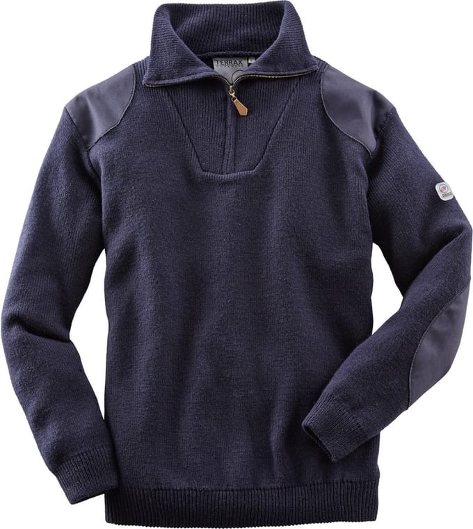 Terrax Trui Met Rits 80286 - 6800 Donkerblauw - XXL