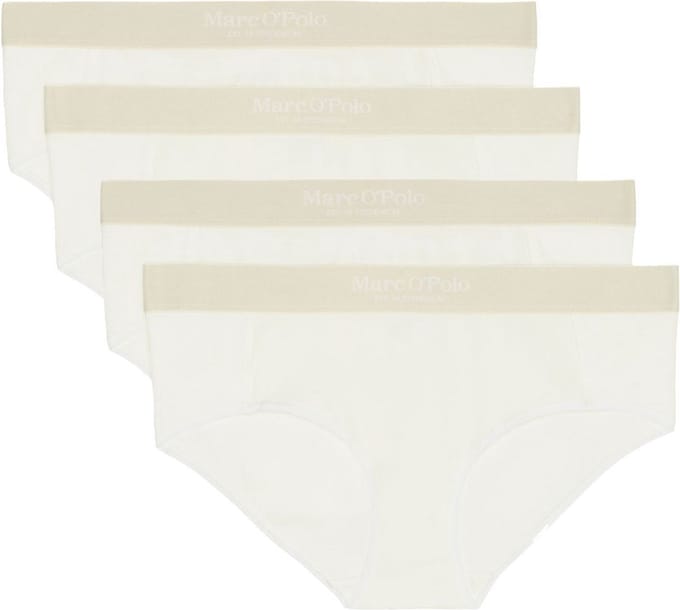 Marc O'Polo Dames hipster slip 4 pack Iconic Rib