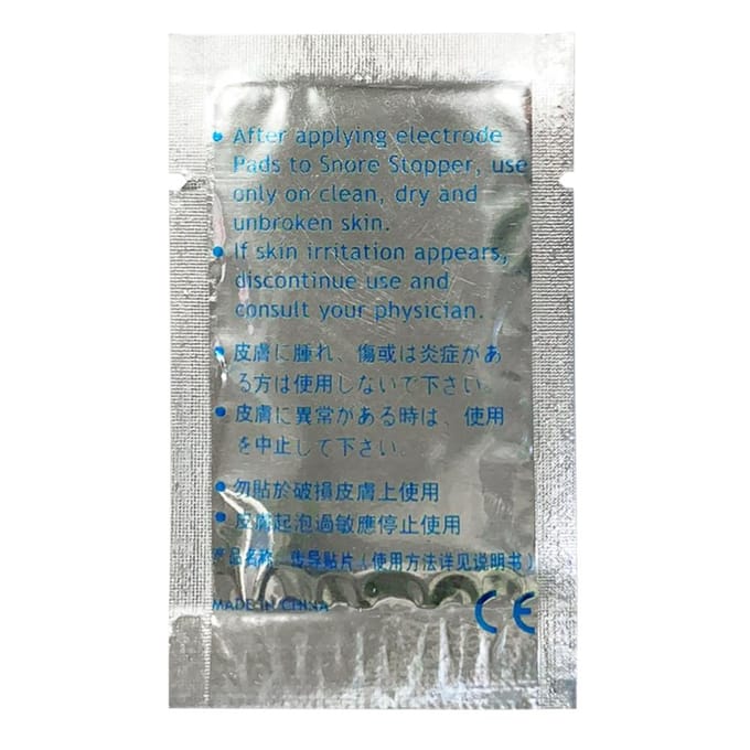 Électrodes auto-adhésives de remplacement pour dispositif anti-ronflement intelligent Détection de rayons infrarouges 1 pcs blue