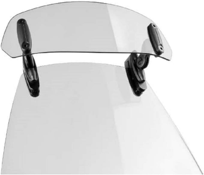 Universele Spoiler Verlengstuk voor Motor Windschermen Helder Clip-On