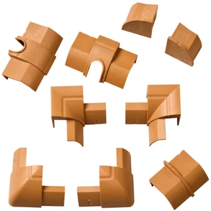 D-line Verbindingen Set Clip-over Voor Kabelgoot 22x22mm Eiken Optiek
