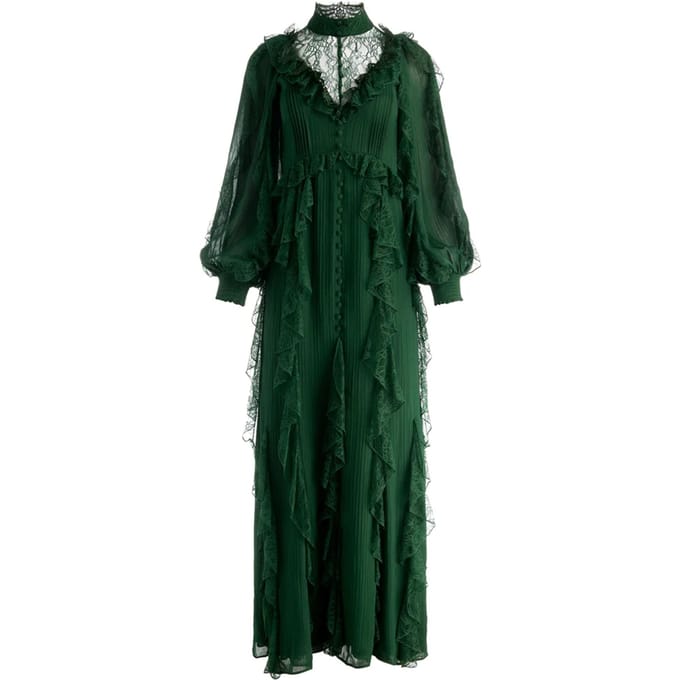 Alice + Olivia Jurken Groen