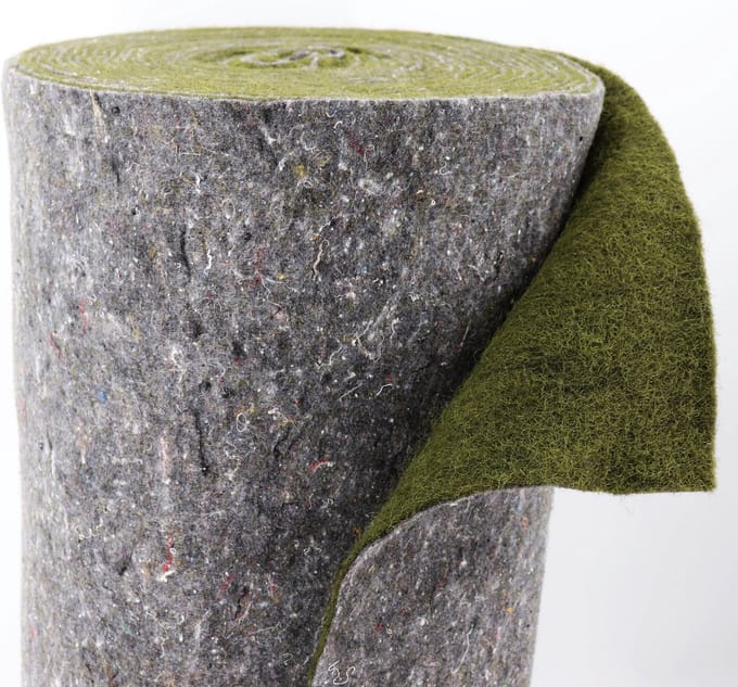 Groene oevermat, hellingmat, vijverrandmat (2m x 1m) voor vijverfolie.