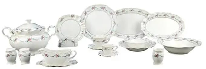 Bricard – serviesset – Dinard – porselein – 84-delig – wit – set