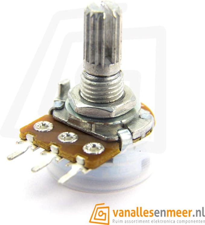 Potentiometer 100K Ohm logaritmisch A100K