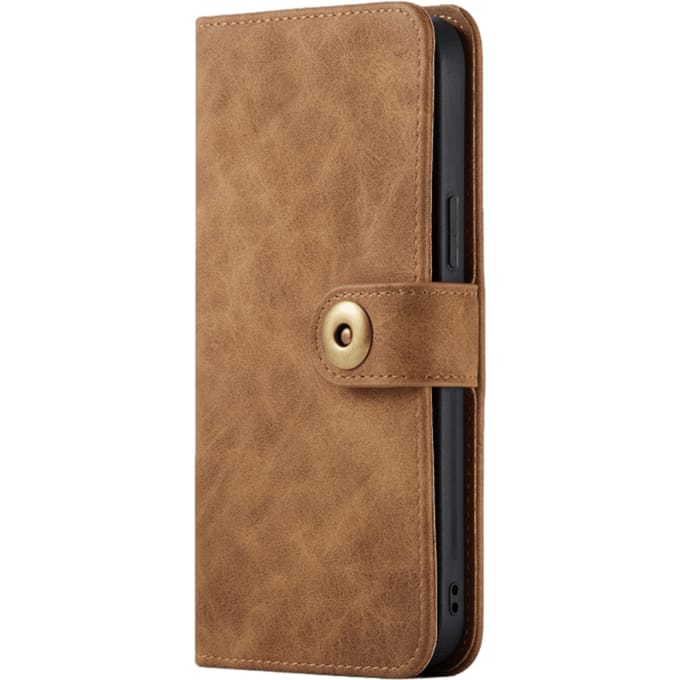 Mocaa iPhone 12 Mini Vintage 2-in-1 Wallet Hoesje Bruin