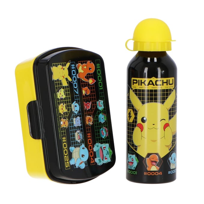 Pokémon Broodtrommel en Drinkfles - Schoolset - Lunchset - Lunchtrommel en Drinkbeker