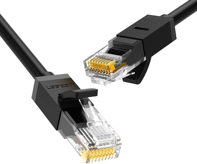 Ugreen - kabel - Internet netwerkkabel Ethernet patchkabel RJ45 Cat - 6 - UTP - 1000Mbps - 5m - zwart - (20162)