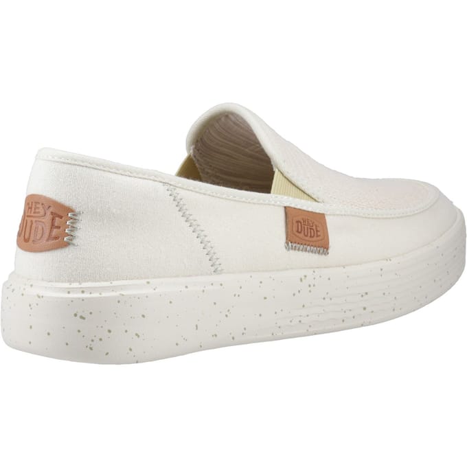 HEYDUDE Sunapee Instappers beige Katoen - Maat 41