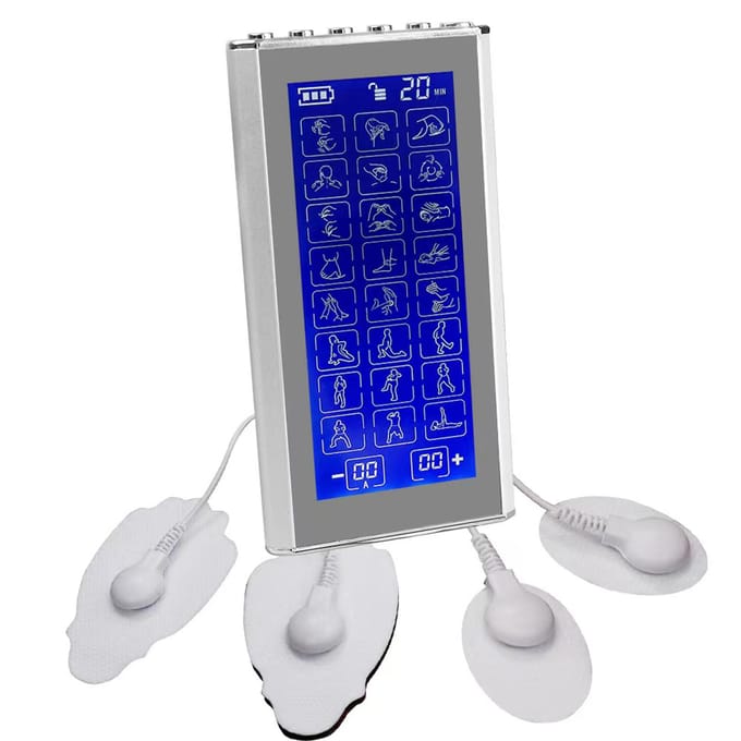 Pulse Digital Meridian Therapy Elektronische Puls Massager Machine 24 Modi Spierstimulator Pijn 24 Modes blue