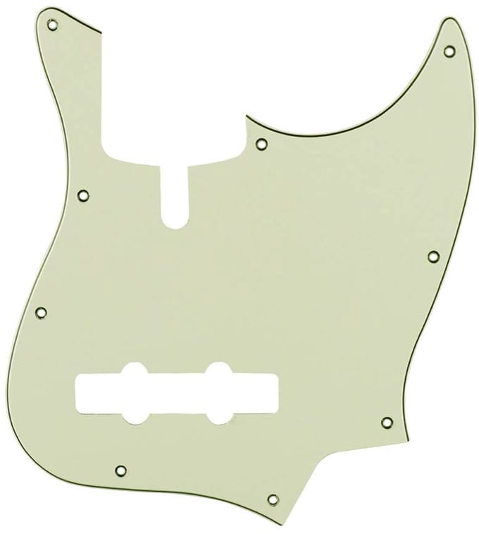 Boston M4V-310-M pickguard, Sire Marcus Miller V-series 4-string, 3 ply, mint green