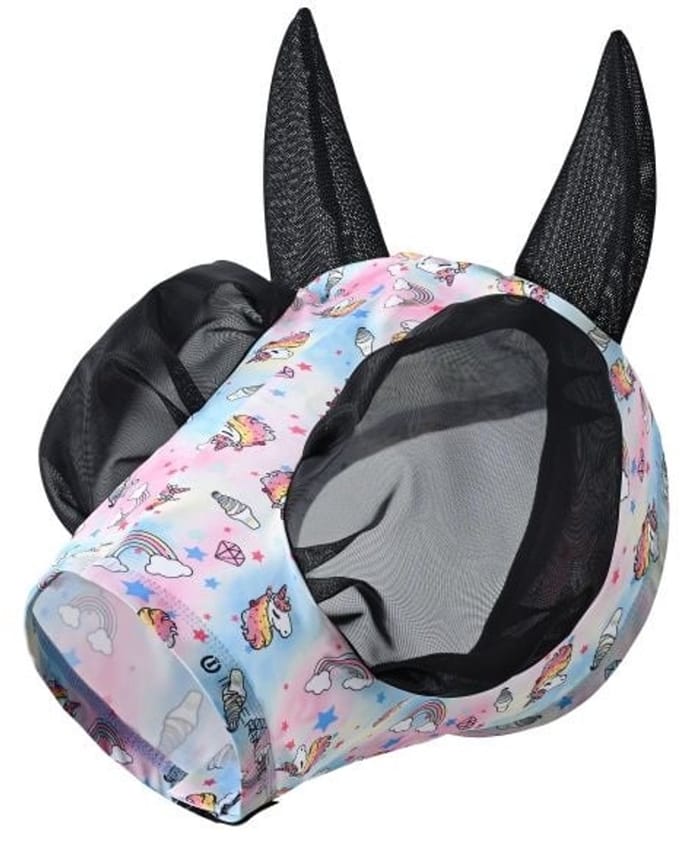 Imperial Riding - Vliegenmasker IRHTrail Ride Basic - Unicorn - Maat Pony