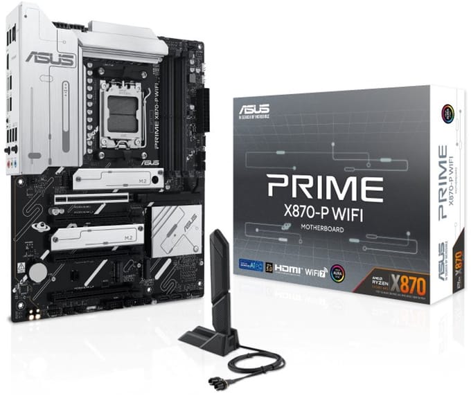 ASUS Prime X870-P WIFI - Moederbord - Socket AM5 - ATX - AMD X870 chipset