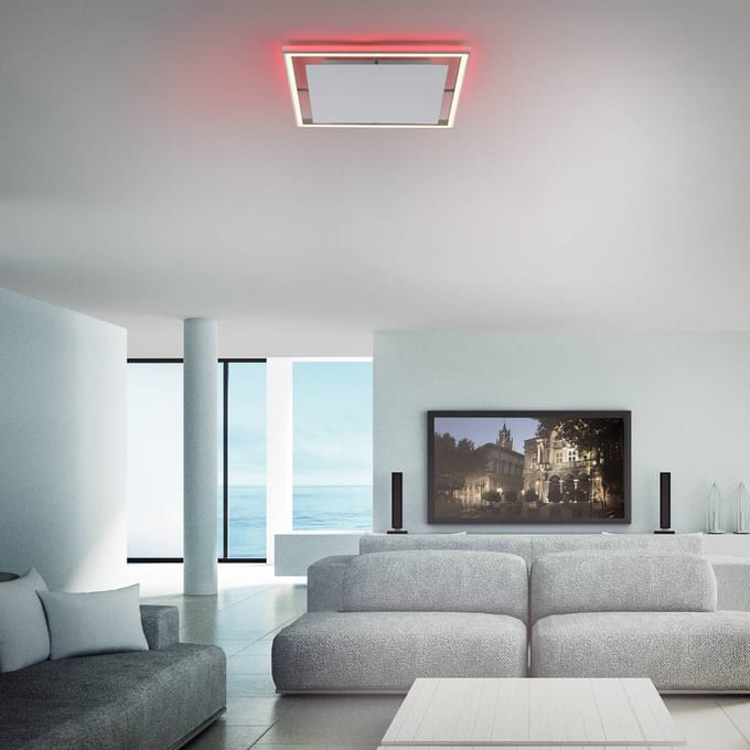 Paul Neuhaus Helix LED plafondlamp vierkant 50cm