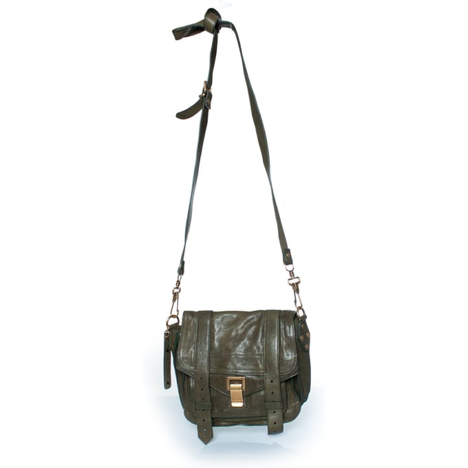 Proenza Schouler, PS1 knoop mini tas in groen