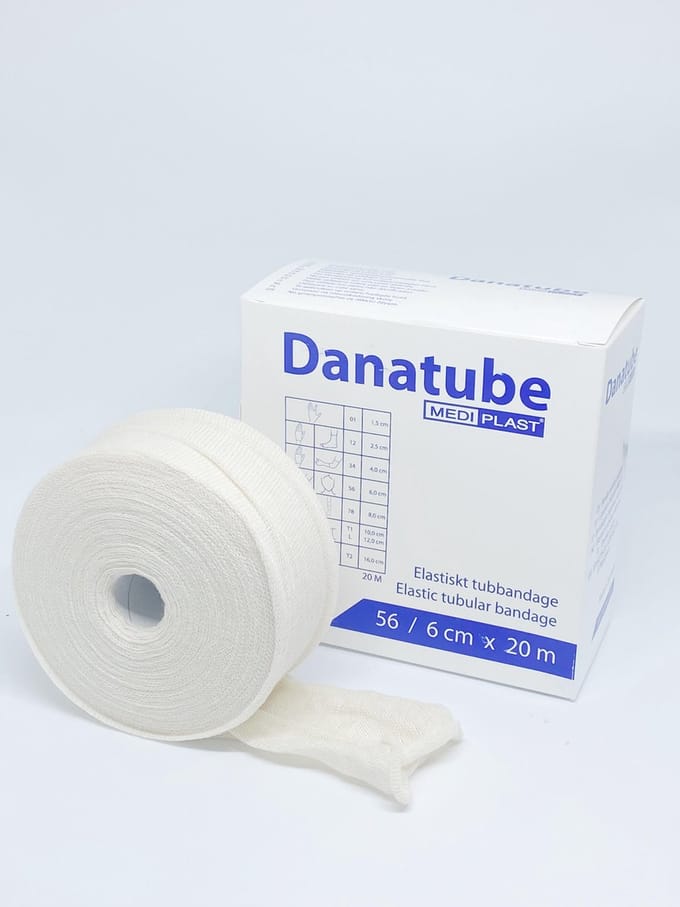 Danatube Elastisch Buisverband 5,6cm x 20m - Elleboog en Hoofd