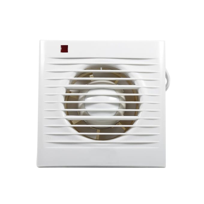 Ventilerende Afzuigventilator Voor Badkamer Toilet Keuken Raam Wandmontage 220V 4 wit