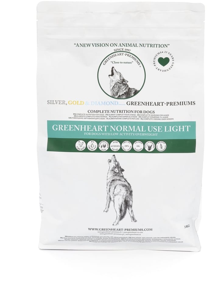 Greenheart hondenvoer Normal Use Light 3 kg - Hond