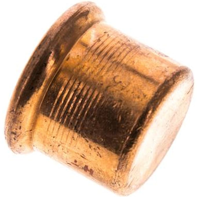 End Cap - 35mm Persmof - Koperlegering