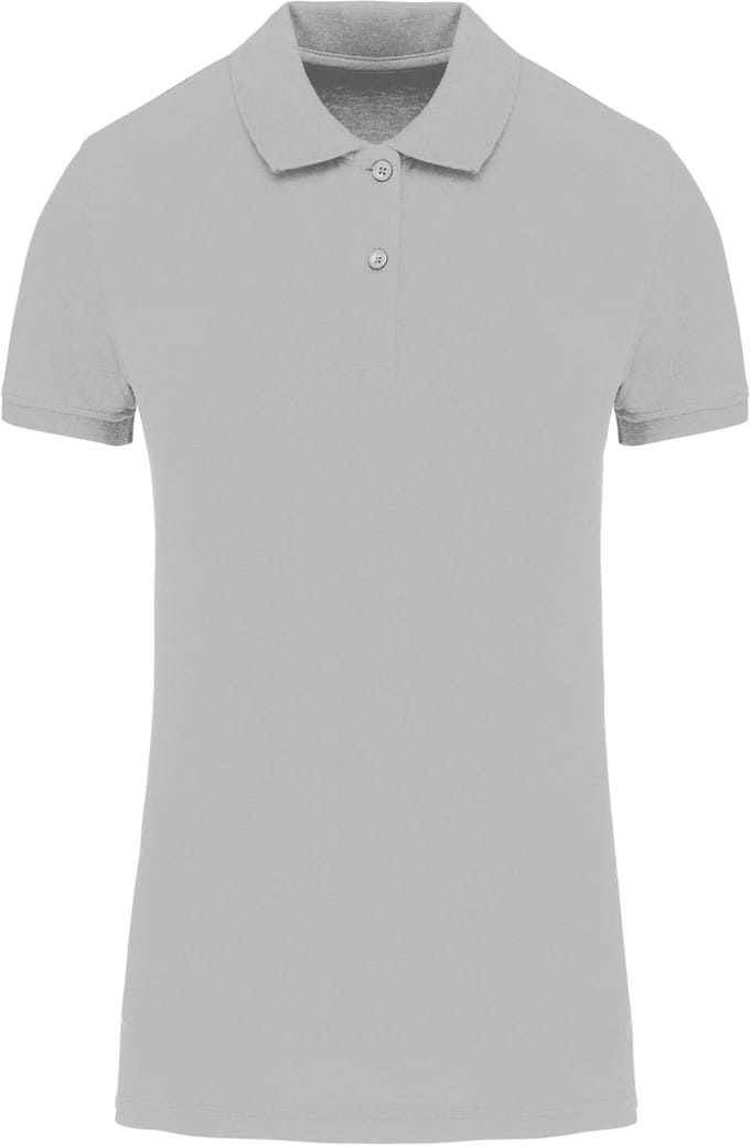 Kariban Piqué-damespolo Bio180 K2026 - Snow Grey - S