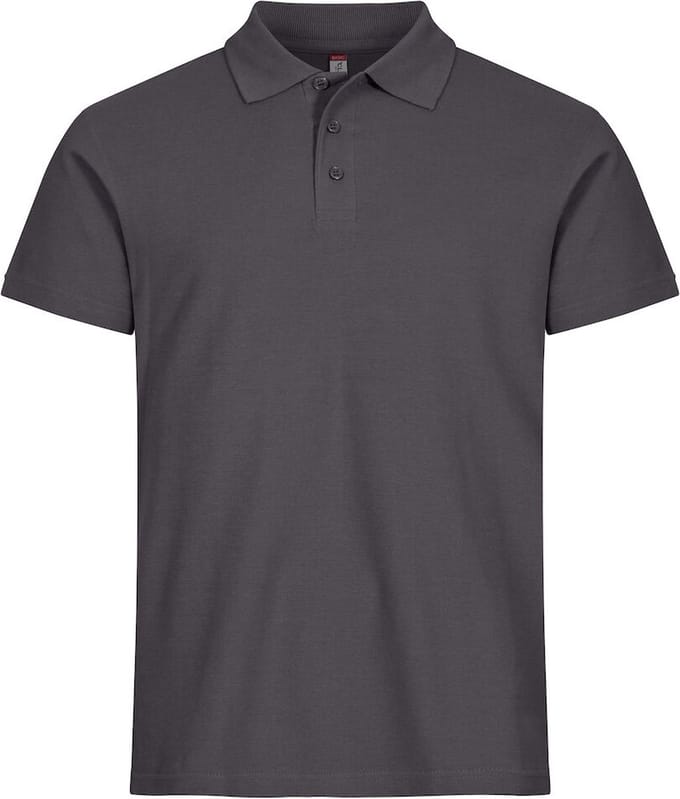 Clique Basic Polo 028230 - metaalgrijs - S
