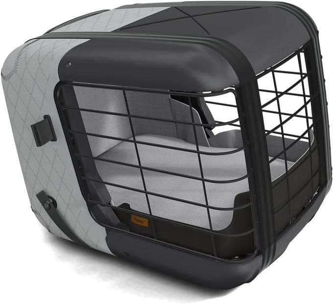 Robuuste Aluminium Hondenkooi en Transportbox voor Veilig Reizen