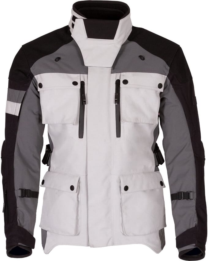 Merlin Solitude D3O Zwart Wit Grijs Textiele Motorjas - Jas