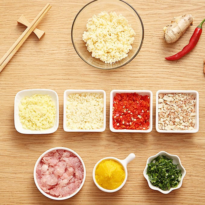 Handmatige Mini Knoflookhakker Crusher Schiller Keukenmachine voor Gember Chili Fruit gray