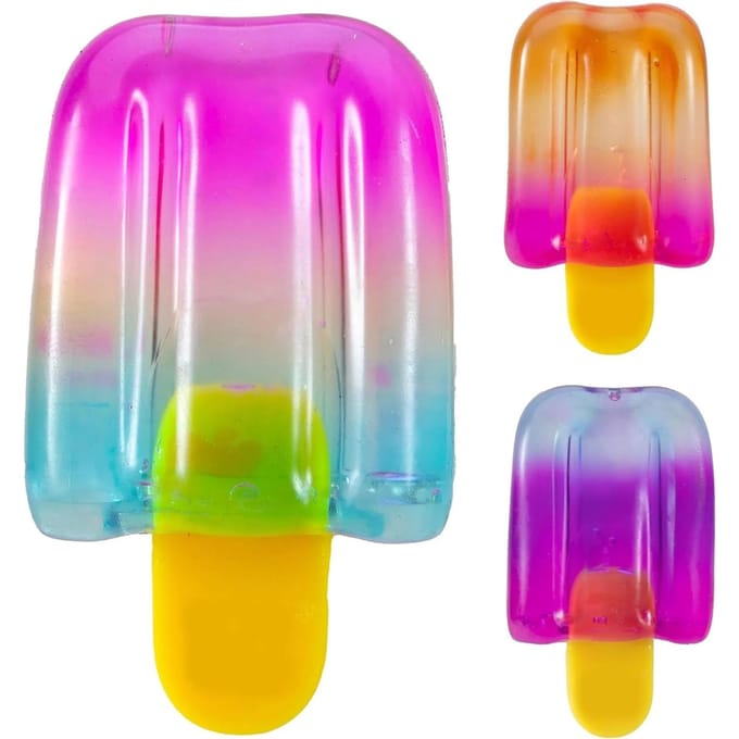 Schylling Needoh Nice Cube Sensorische Nice-Sicle Stressverlichting Squishy Kubus Anti-Angst Knijpobject Voor Focus ADHD Populatie white