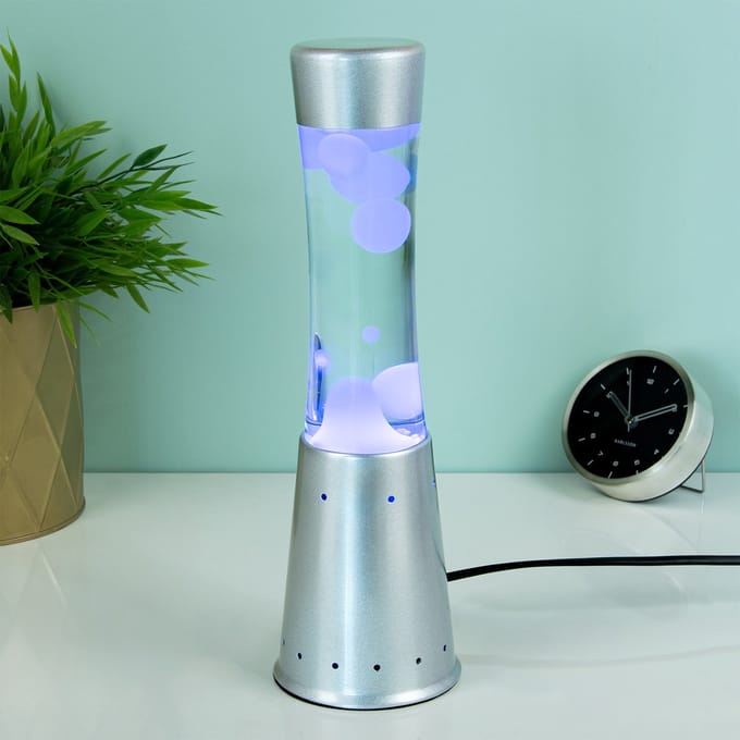 Led lavalamp - Zilver van Fisura