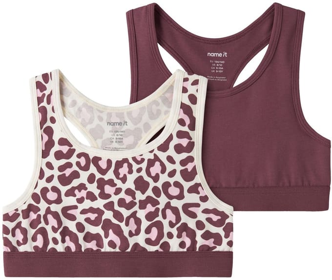 NAME IT- NKFSHORT TOP 2P LEO NOOS - Meisjes - Underwear