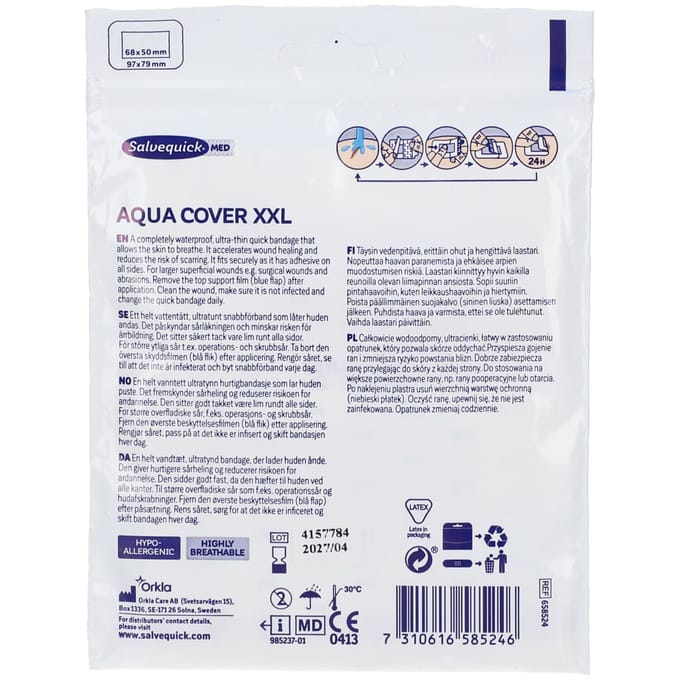 Salvequick® Aqua Cover XXL 5 Pleister