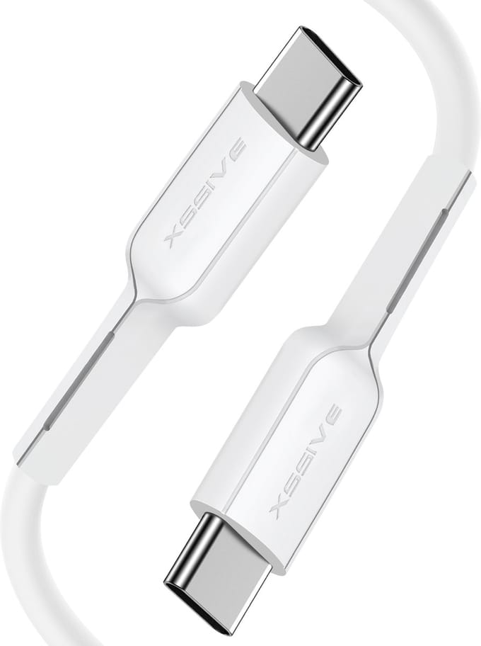 Flexibele USB-C naar USB-C Kabel - 1 Meter - Snellader - USB C naar USB C - 65W Fast en Quick Charge