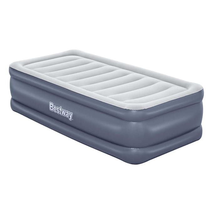 Tritech Twin Luchtmatras met Ingebouwde AC Pomp en Antimicrobiële Coating 1,91 m x 97 cm x 51 cm