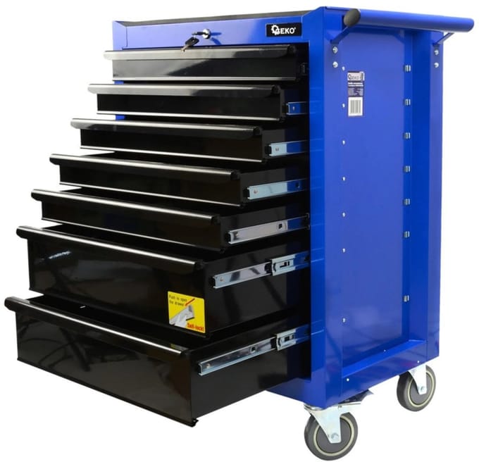 GEKO Gereedschapskast met 7 lades - Ergonomisch - Stalen constructie - 995 mm hoog